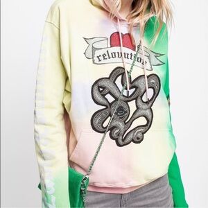 NWT Zadig & Voltaire Spencer Tie-Dye Hoodie Size Large